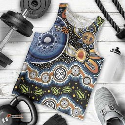 NAIDOC Deadly 50 Years Men Tank Top Aboriginal and Torres Strait Islander LT9
