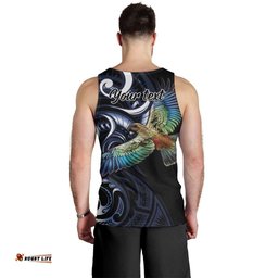 New Zealand Kea Bird Personalised Men Tank Top Maori Tribal Koru Art LT9