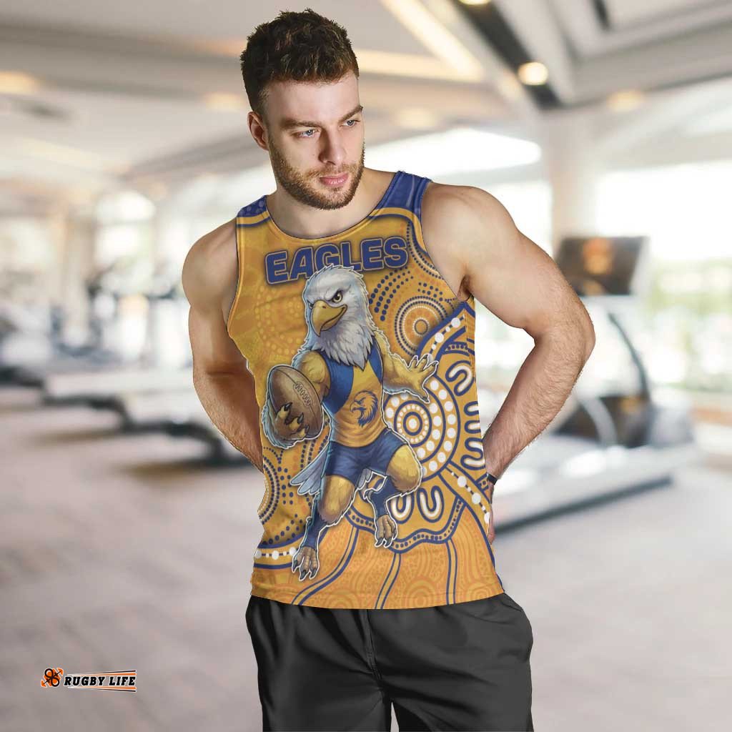 Custom Eagles Football Men Tank Top Aboriginal Dot Art Pattern DT05