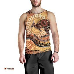 Indigenous Kangaroo Australia Men Tank Top Australian Aboriginal Art Proud LT14
