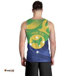 Personalised Australia Christmas Island Men Tank Top Wilayah Pulau Krismas Flag Color LT14