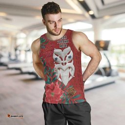 Maori Wheku Meri Kirihimete Personalised Men Tank Top All Red Indigenous Maori Motif LT9