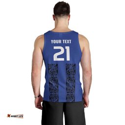 Custom Oceania Football NZ Auckland Men Tank Top Maori Tribal Pattern LT9