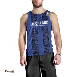 Custom Oceania Football NZ Auckland Men Tank Top Maori Tribal Pattern LT9