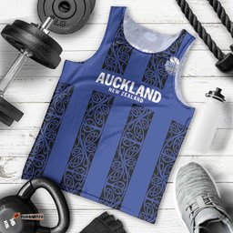 Custom Oceania Football NZ Auckland Men Tank Top Maori Tribal Pattern LT9