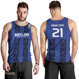 Custom Oceania Football NZ Auckland Men Tank Top Maori Tribal Pattern LT9