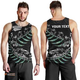 Custom New Zealand Silver Fern Rugby Men Tank Top Aotearoa Kiwi Maori Pattern LT14