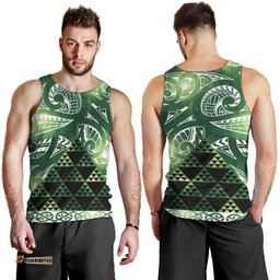 Matariki New Zealand Men Tank Top NZ Niho Taniwha Maori New Year Green Galaxy LT14