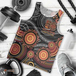 NAIDOC Week 50 Years Deadly Personalised Men Tank Top Aboriginal Art LT14