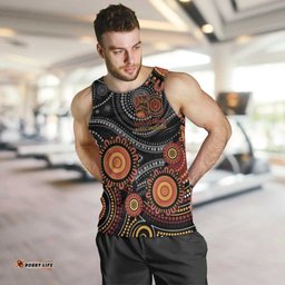 NAIDOC Week 50 Years Deadly Personalised Men Tank Top Aboriginal Art LT14