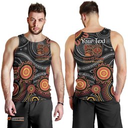 NAIDOC Week 50 Years Deadly Personalised Men Tank Top Aboriginal Art LT14