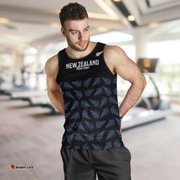 New Zealand Silver Fern Cricket Custom Men Tank Top Black Cap T20 Version LT14