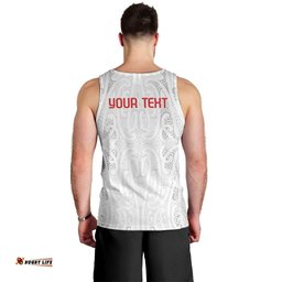 New Zealand Maori Heart Tribal Personalised Men Tank Top Polynesian Patterns LT9