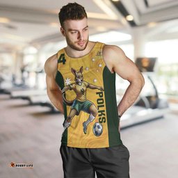 Polkinghorne Australia Matildas Men Tank Top 2024 Thank You Polks LT14