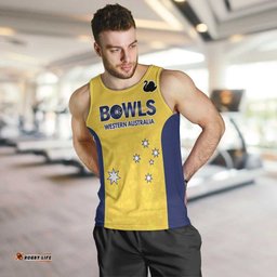 Western Australia Lawn Bowls Custom Men Tank Top Aussie Minimalist Style LT9