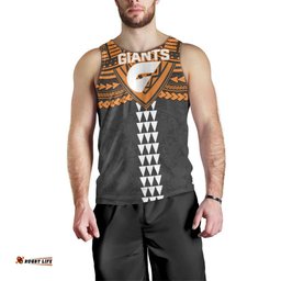 Personalized GWS Giants Men Tank Top Polynesian Tribal Pattern Heritage Football TS04