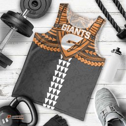 Personalized GWS Giants Men Tank Top Polynesian Tribal Pattern Heritage Football TS04