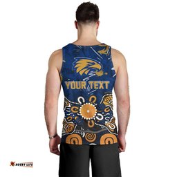 Personalized West Coast Eagles Men Tank Top Aboriginal Dot Painting Graffiti Style TS04