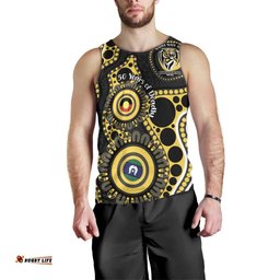 Richmond NAIDOC Week 2026 Personalised Men Tank Top 50 Years of Deadly Aboriginal Art LT14