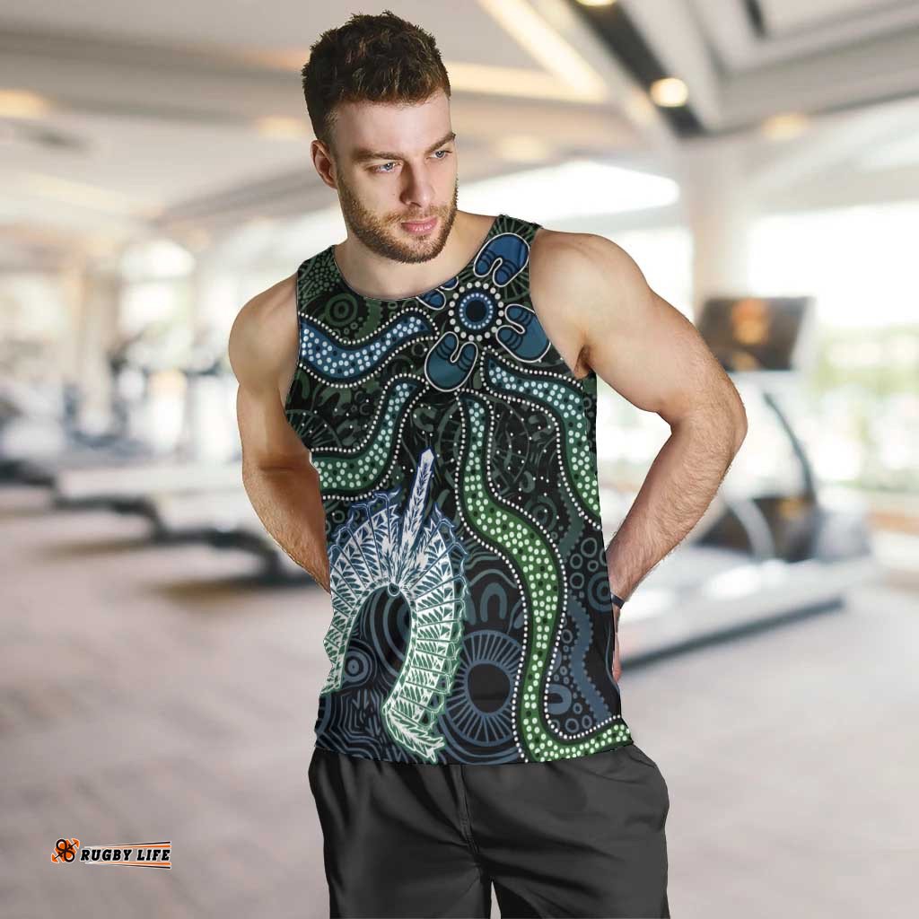 Torres Strait Islands Men Tank Top Indigenous Australian Marine Tribal Dot Art TS04