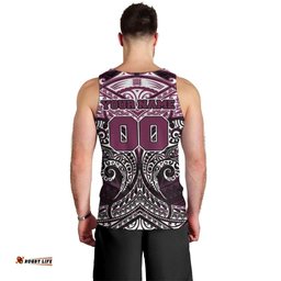 Personalized Manly Warringah Sea Eagles Men Tank Top Polynesian Tribal Pattern Style TS04
