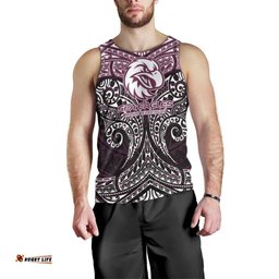 Personalized Manly Warringah Sea Eagles Men Tank Top Polynesian Tribal Pattern Style TS04