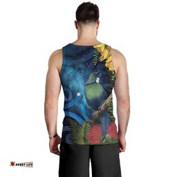 Tui Bird New Zealand Starry Sky Men Tank Top Maori Koru LT7