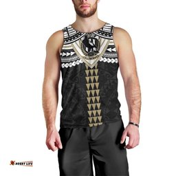 Personalized Collingwood Magpies Men Tank Top Polynesian Tribal Pattern Heritage Football TS04