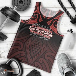 Personalised Keep Maori Wards New Zealand Men Tank Top Stronger Together Aotearoa Taniko LT14