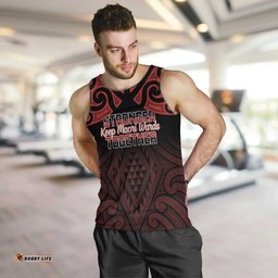 Personalised Keep Maori Wards New Zealand Men Tank Top Stronger Together Aotearoa Taniko LT14