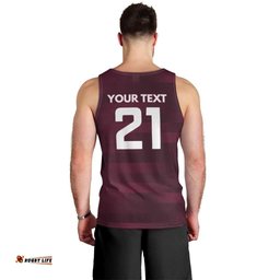 Pride of Burleigh Rugby Spirit Custom Men Tank Top Queensland Grand Final Edition 2025 LT9