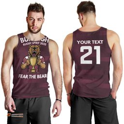 Pride of Burleigh Rugby Spirit Custom Men Tank Top Queensland Grand Final Edition 2025 LT9
