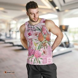 Sweet Pink Cockatoos Aussie Santa Men Tank Top Australia Christmas Vibes LT9