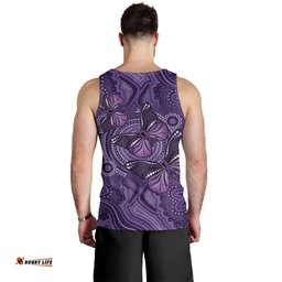 Purple Butterfly Spirit Men Tank Top Australian Epilepsy Awareness LT9