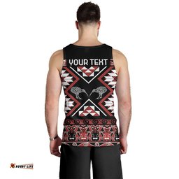 Personalised Taniko Motifs Aotearoa Men Tank Top Waitangi Kowhaiwhai Kiwi LT7