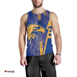 Personalized West Coast Eagles Men Tank Top Modern Geometric Sports Graphic Style TS04