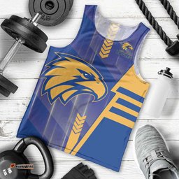 Personalized West Coast Eagles Men Tank Top Modern Geometric Sports Graphic Style TS04