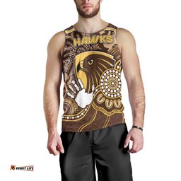 Custom Hawks Football Men Tank Top Aboriginal Dot Art Pattern DT05