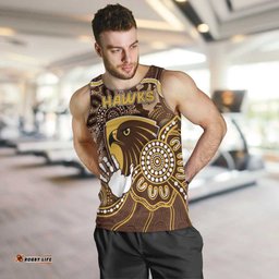Custom Hawks Football Men Tank Top Aboriginal Dot Art Pattern DT05