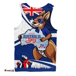 Australia Men Singlet Australia Day Aussie Kangaroo Pride Holiday