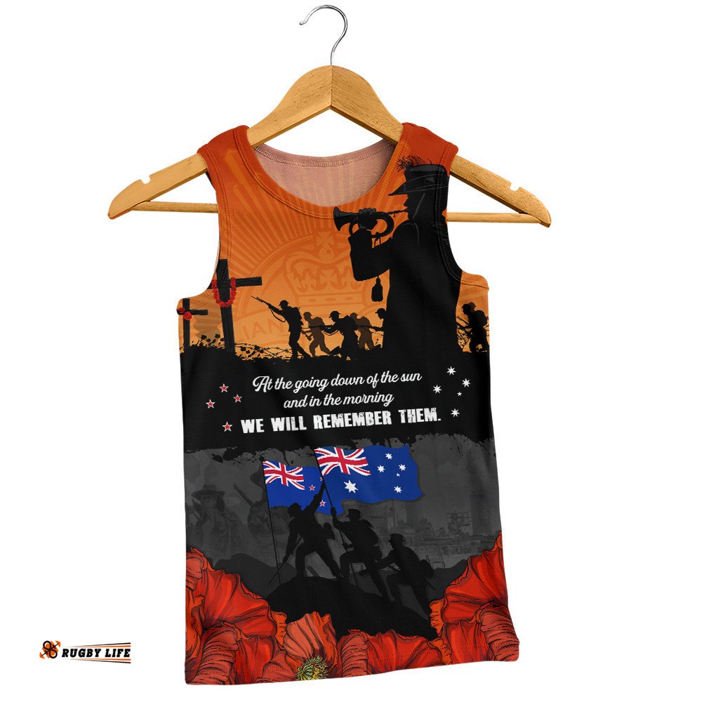Australia Men Singlet Anzac Day Lives Given In Service