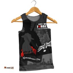 Australia Men Singlet Remembrance Day 11th November Tribute Edition