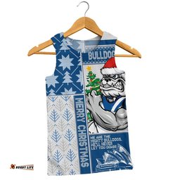 Canterbury-Bankstown Bulldogs Men Singlet Christmas Magic Knit Style Winter Glow