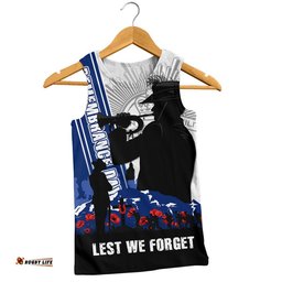 Australia Men Singlet Remembrance Day Australia Field Of Poppies