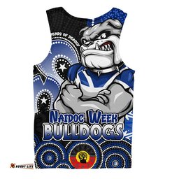 Canterbury-Bankstown Bulldogs Men Singlet NAIDOC Week 50 Years Of Deadly Indigenous Pattern