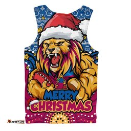Brisbane Lions Men Singlet Ugly Christmas Knit Patterns Vintage Jersey