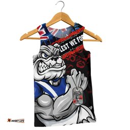 Canterbury-Bankstown Bulldogs Men Singlet Anzac Remembrance Of The Fallen