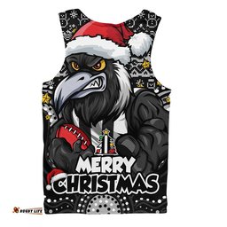 Collingwood Men Singlet Ugly Christmas Knit Patterns Vintage Jersey