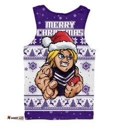 Fremantle Men Singlet Special Ugly Christmas Holiday Footy Fans