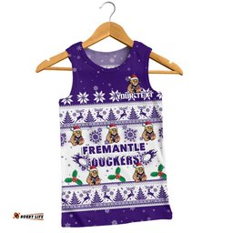 Fremantle Men Singlet Special Ugly Christmas Holiday Footy Fans